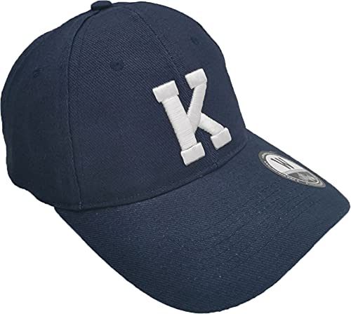 4sold Kinder Jungen Mädchen 3D Hut Sport Alphabet Baumwolle Navy Cap Verstellbar Baseball Sport Schule, Kinder Navy K, Einheitsgröße von 4sold