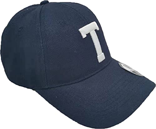 4sold Kinder Jungen Mädchen 3D Hut Sport Alphabet Baumwolle Navy Cap Verstellbar Baseball Sport Schule, Kinder Navy T, Einheitsgröße von 4sold