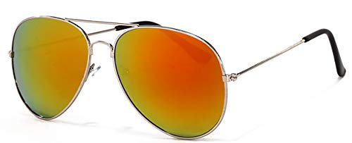 4sold Kinder mit Edelstahl Metall Gestell Sonnenbrille (Lila Spiegel) von 4sold