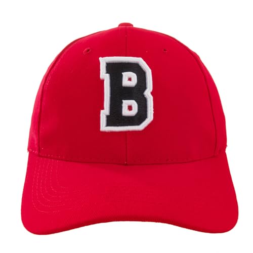 Unisex Jungen MŠdchen MŸtze Baseball Rot Cap Marineblau Hut Kinder Kappe Alphabet A-Z Gestickt in der EU (B) von 4sold