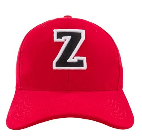 Unisex Jungen MŠdchen MŸtze Baseball Rot Cap Marineblau Hut Kinder Kappe Alphabet A-Z Gestickt in der EU (Z) von 4sold