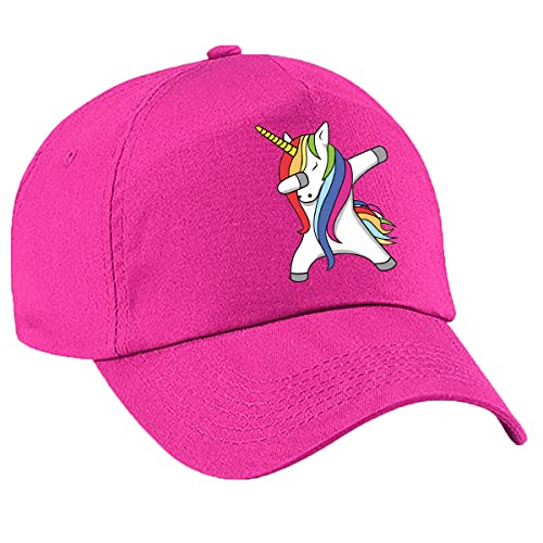 4sold Mädchen Fabelhafte Bunte Einhorn Baseball Cap Kinder Caps Sport Regenbogen Kinder Sommer Hut Schule Mädchen Einstellbare Baseball, fuchsia, Einheitsgröße von 4sold