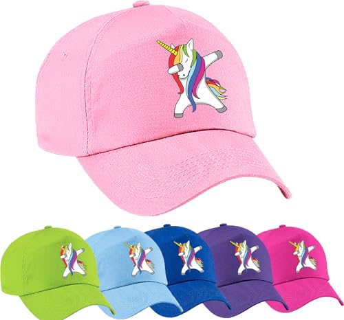 4sold Baseballkappe für Mädchen, bunt, Einhorn-Baseballkappe, Kinder, Trucker, Jugendliche, niedlich, Sport, Regenbogen, Kinder, Sommerhut, Schule, Mädchen, verstellbar, Snapback, Urlaub, rose, von 4sold