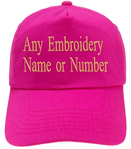 4sold Personalized 5 Panel Cap Unisex Boys Girls Cap Baseball Cap Hat Children Cap Junior Original (Fuschia) von 4sold