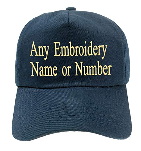 4sold Personalized 5 Panel Cap Unisex Boys Girls Cap Baseball Cap Hat Children Cap Junior Original (Navy Blau) von 4sold