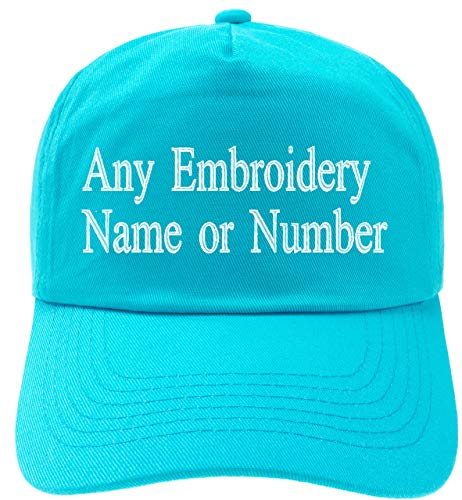 4sold Personalized 5 Panel Cap Unisex Boys Girls Cap Baseball Cap Hat Children Cap Junior Original (Surf Blue) von 4sold