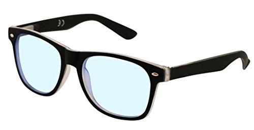 4sold Rubi Damen Herren Lesebrille Blaufilterbrille Blaues Licht und UV Schutzbrille Bildschirmbrille fortgeschrittene Gamer Gamingbrille Computerbrille Black (Black, 0.5) von 4sold