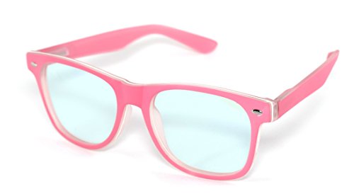 4sold Rubi Damen Herren Lesebrille Blaufilterbrille Blaues Licht und UV Schutzbrille Bildschirmbrille fortgeschrittene Gamer Gamingbrille Computerbrille Black (Pink, 4.00) von 4sold