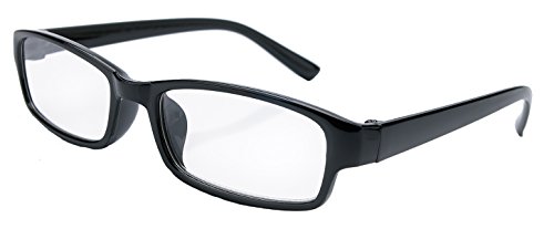 4sold Slim Damen Herren Lesebrille Blaufilterbrille Blaues Licht UV Schutzbrille Bildschirmbrille fortgeschrittene Gamer Gamingbrille Computerbrille Black (Black, 2.00) von 4sold