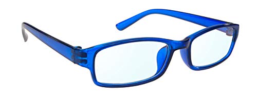 4sold Slim Damen Herren Lesebrille Blaufilterbrille Blaues Licht und UV Schutzbrille Bildschirmbrille fortgeschrittene Gamer Gamingbrille Computerbrille Black (Blue, 0.50) von 4sold