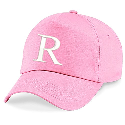 4sold Unisex Bindemütze Babymütze Jungen Mädchen Mütze Baseball Cap Rosa Hut Kinder Kappe Alphabet A-Z (R) von 4sold