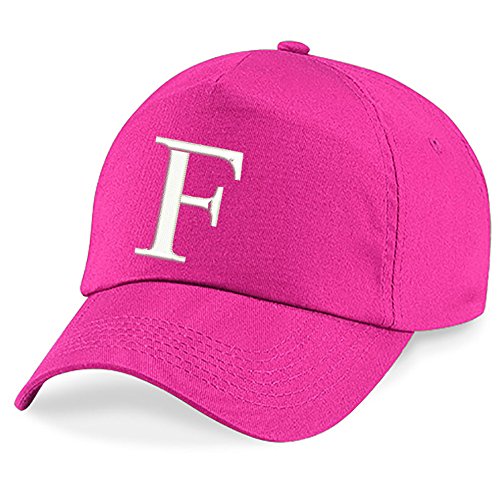 4sold Unisex Bindemütze Babymütze Jungen Mädchen Mütze Baseball Cap Fuschia Hut Kinder Kappe Alphabet A-Z (F) von 4sold