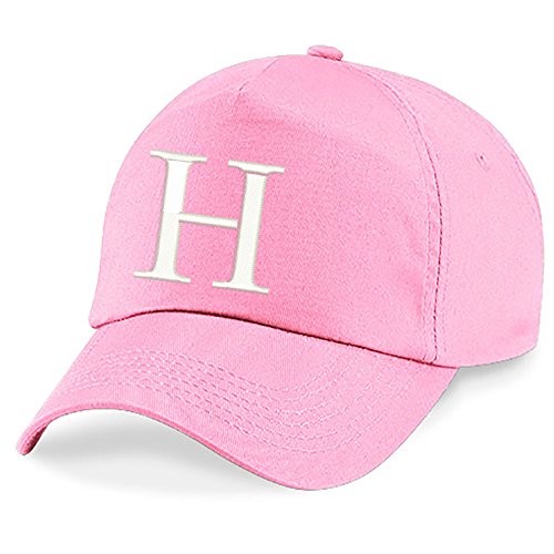 4sold Unisex Bindemütze Babymütze Jungen Mädchen Mütze Baseball Cap Rosa Hut Kinder Kappe Alphabet A-Z (H) von 4sold