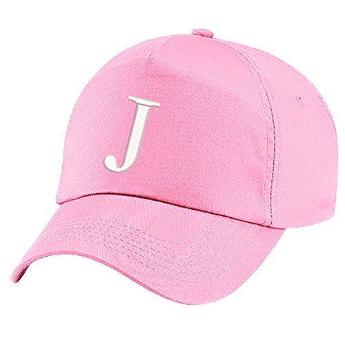 4sold Unisex Bindemütze Babymütze Jungen Mädchen Mütze Baseball Cap Rosa Hut Kinder Kappe Alphabet A-Z (J) von 4sold