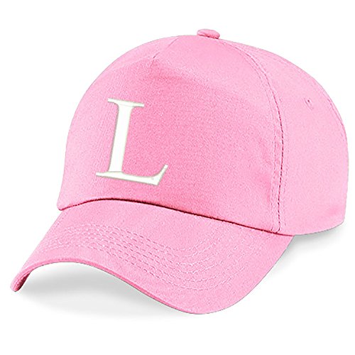 4sold Unisex Bindemütze Babymütze Jungen Mädchen Mütze Baseball Cap Rosa Hut Kinder Kappe Alphabet A-Z (L) von 4sold