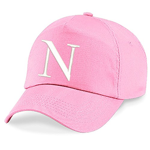 4sold Unisex Bindemütze Babymütze Jungen Mädchen Mütze Baseball Cap Rosa Hut Kinder Kappe Alphabet A-Z (N) von 4sold