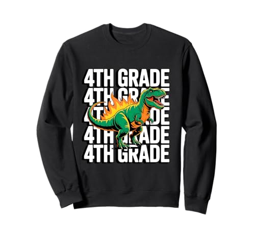 4th Grade Dinosaur T Rex Back to School for Kids Boys Girls Sweatshirt von 4th Grade Dino T Rex Tees