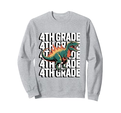 4th Grade Dinosaur T Rex Back to School for Kids Boys Girls Sweatshirt von 4th Grade Dino T Rex Tees