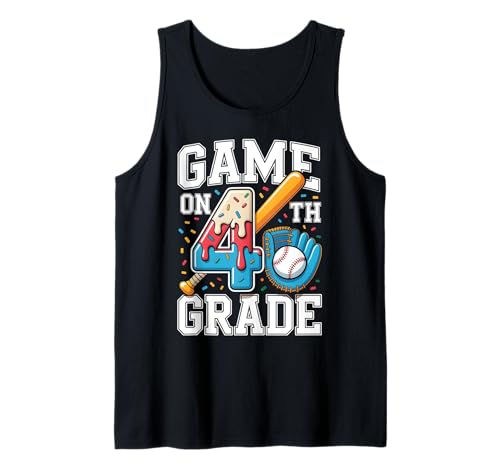 4. Klasse Ice Cream Baseball Drip Game On Kinder Jungen Kleinkind Tank Top 4. Klasse Ice Cream Baseball Drip Game On Kinder Jungen Kleinkind Tank Top von 4th Grader Back To School Baseball Ice Cream Drip