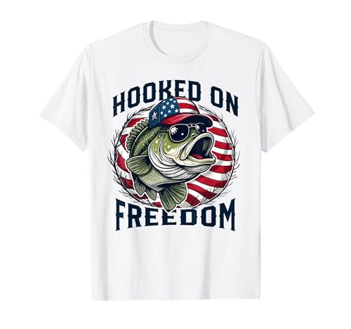 Patriotic Hooked on Freedom America Fishing 4. Juli Männer T-Shirt Patriotic Hooked on Freedom America Fishing 4. Juli Männer T-Shirt von 4th of July Memorial Day Remember Honor Patriot