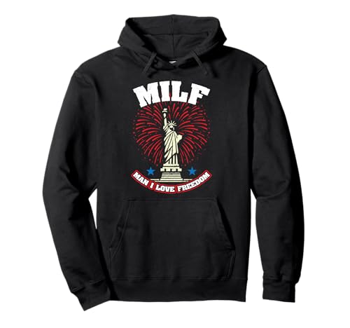 4th of July Man I Love Freedom Pullover Hoodie 4th of July Man I Love Freedom Pullover Hoodie von 4th of July Patriotic America Independence Day