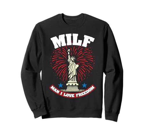 4th of July Man I Love Freedom Sweatshirt 4th of July Man I Love Freedom Sweatshirt von 4th of July Patriotic America Independence Day
