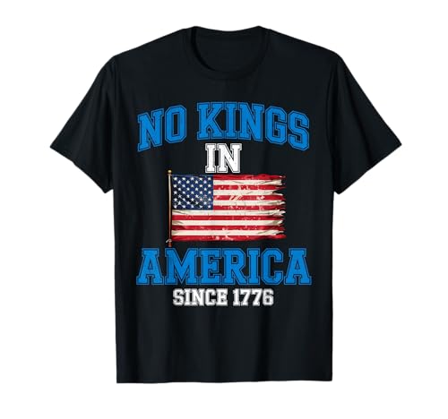 No Kings In America Shirt Rejecting Kings Patriotic USA Herren T-Shirt No Kings In America Shirt Rejecting Kings Patriotic USA Herren T-Shirt von 4th of July Retro Political Satire Fireworks .