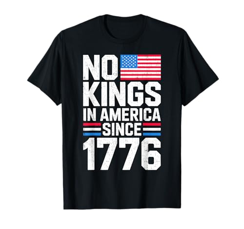 No Kings In America Shirt Rejecting Kings Patriotic USA Herren T-Shirt No Kings In America Shirt Rejecting Kings Patriotic USA Herren T-Shirt von 4th of July Retro Political Satire Fireworks .