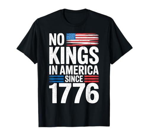 No Kings In America Shirt Rejecting Kings Patriotic USA Herren T-Shirt No Kings In America Shirt Rejecting Kings Patriotic USA Herren T-Shirt von 4th of July Retro Political Satire Fireworks .