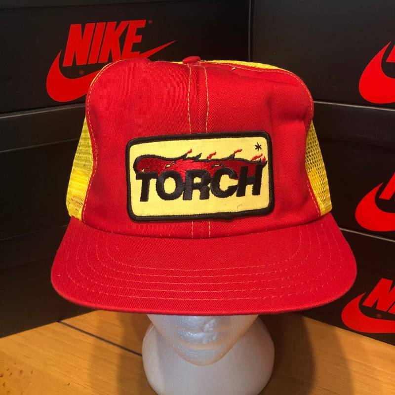 80Er Jahre Torch Mesh Anstecker Trucker Hut von 4thQuarterVintage