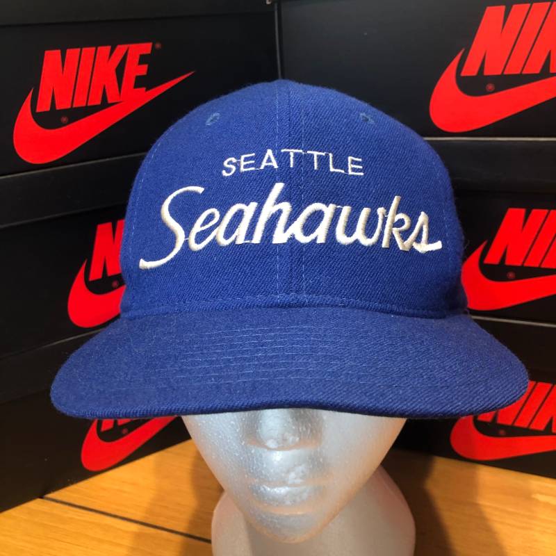 80Er Seattle Seahawks Sportspezialitäten Wolle Script Hut von 4thQuarterVintage