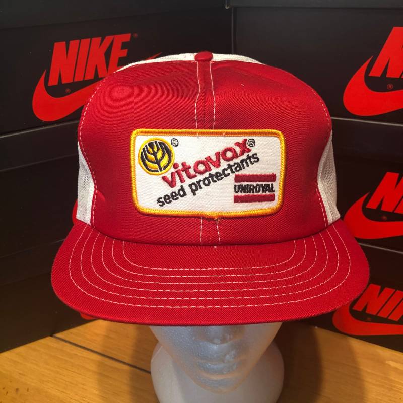 80Er Vitavax Seed Protectants Mesh Trucker Hut von 4thQuarterVintage