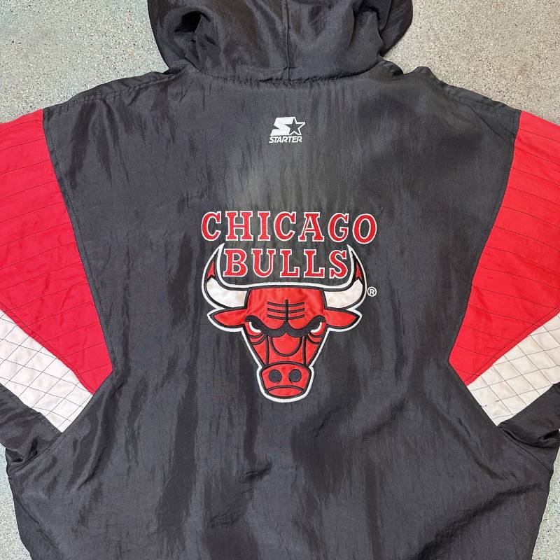 90Er Chicago Bulls Vintage Starterjacke Sz L | A1608 von 4thQuarterVintage