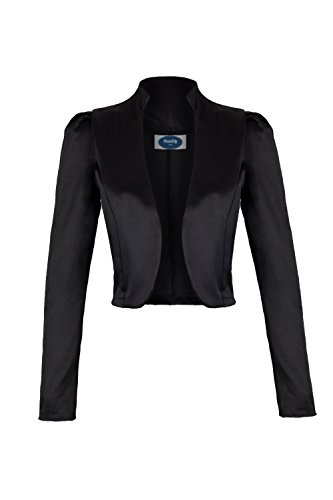 4tuality AO Satin Bolero Jäckchen lang Gr. S schwarz von 4tuality