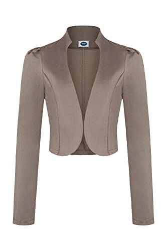 4tuality AO Satin Bolero Jäckchen lang Gr. L braun von 4tuality