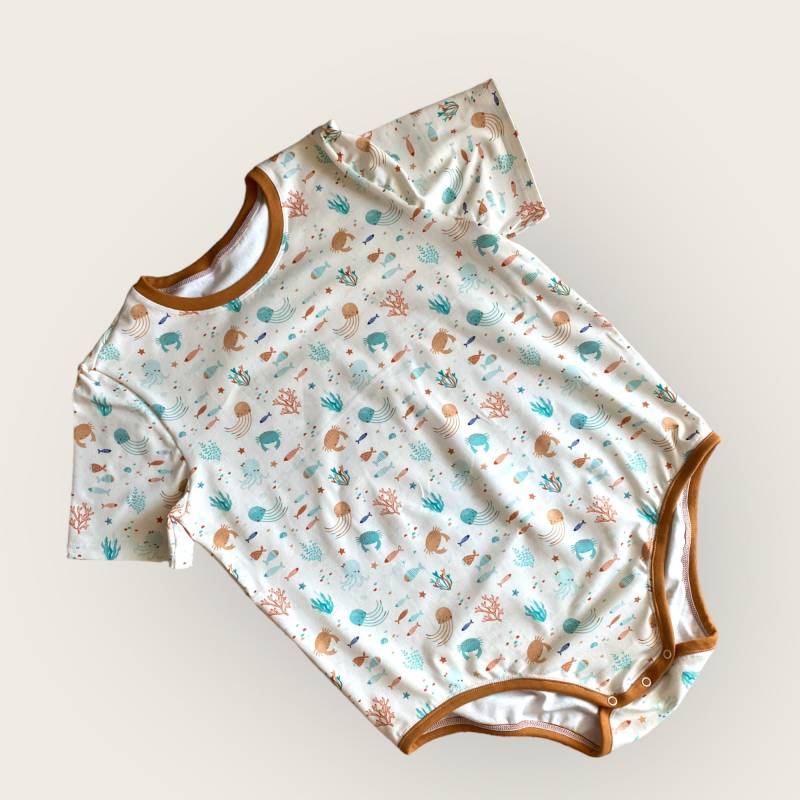 Abdl Adult Man Body Jersey Shirt Top Pullover Unterwäsche Herren Windelbody Meereswelt Child Design Baby Boy Age Game Leotard Suit Bodysuit von 4uniqman