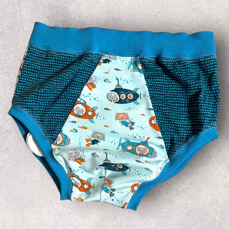 Abdl Adult Slip Herren Erwachsene Unterhose Big Boy Cartoon Baumwolljersey Handmade in Germany Kindisch Lustig Unterwäsche Windel von 4uniqman