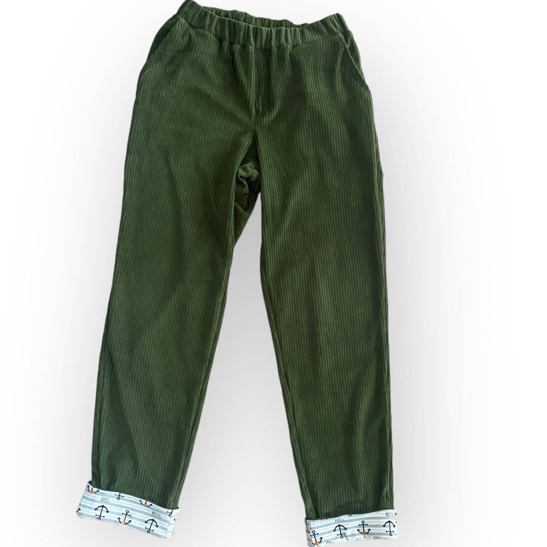 Herren Hose Bio Baumwolle Cord-Nicki Jogger Chinos Bequem Lässig Handmade in Germany von 4uniqman