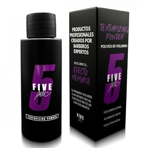 Five am Texturizing Powder | Haarpuder für Herren – Texturpuder für Herren mit mattem Effekt – Styling Powder für Damen und Herren – natürliche Textur ohne Druck und mit Five-Duft, 20 g von 5 AM