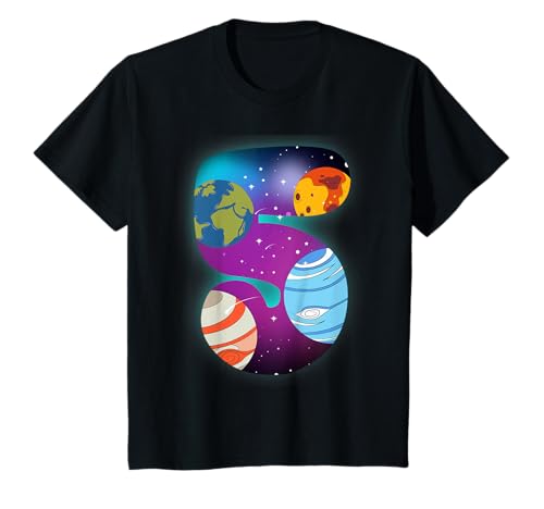 Kinder WELTRAUM 5 GEBURTSTAG TShirt 5 Jahre Geschenk 5 Geburtstag T-Shirt von 5 Jahre Geschenk WELTRAUM 5 GEBURTSTAG