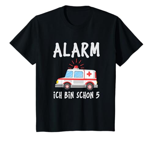 5 Geburtstag 5 Jahre Krankenwagen Geschenk Jungen Mädchen T-Shirt von 5 Jahre Rettungswagen 5 Geburtstag Geschenkidee