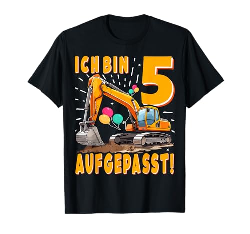 5. Geburtstag Jungen Baubagger 5 Jahre alter Bagger T-Shirt 5. Geburtstag Jungen Baubagger 5 Jahre alter Bagger T-Shirt von 5 Jahre alter Bagger Geschenke zum 5. Geburtstag