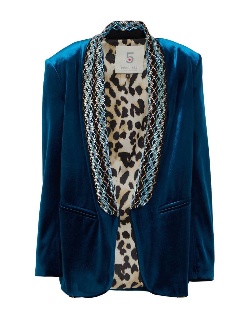 5 PROGRESS Blazer Damen Blau von 5 PROGRESS