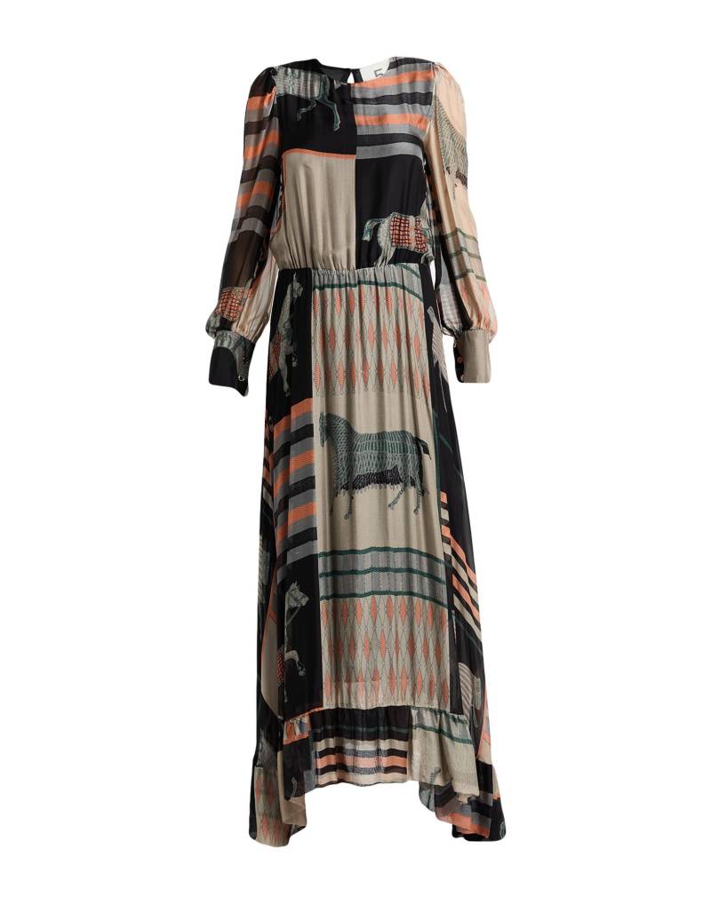 5 PROGRESS Maxi-kleid Damen Schwarz von 5 PROGRESS