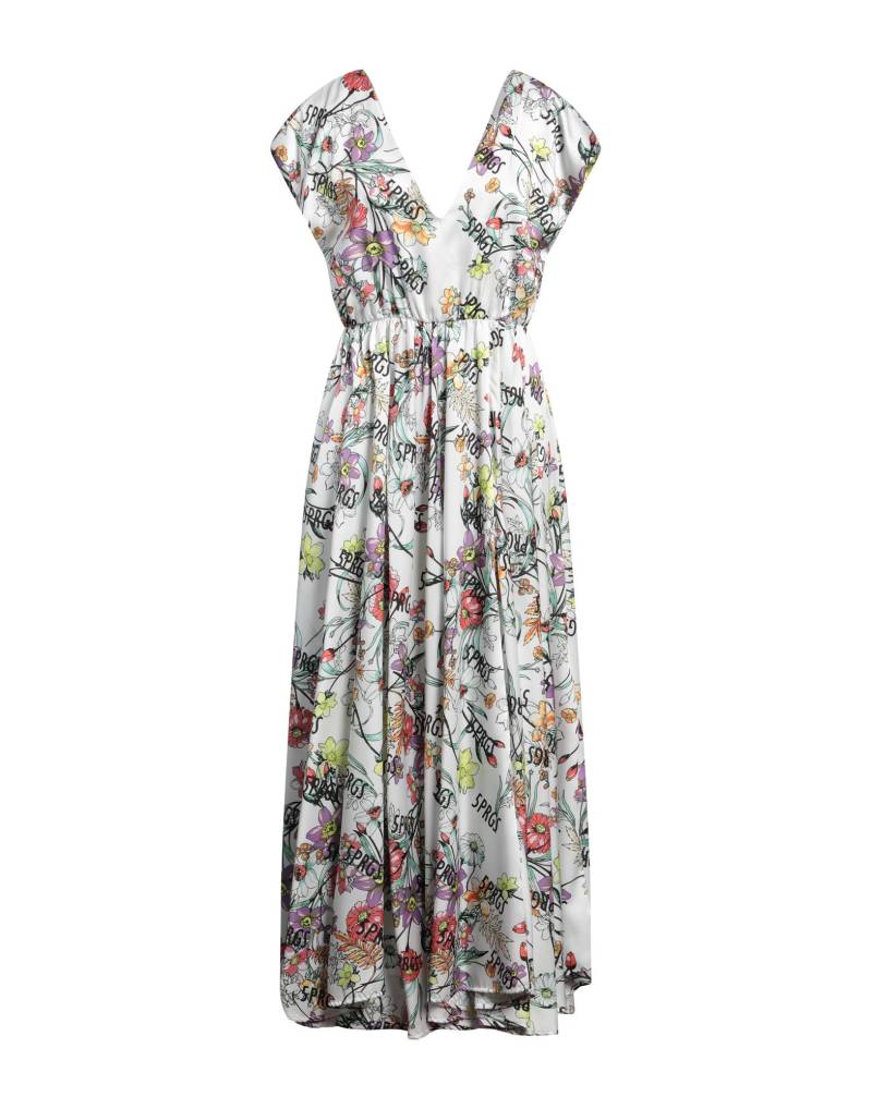 5 PROGRESS Maxi-kleid Damen Weiß von 5 PROGRESS