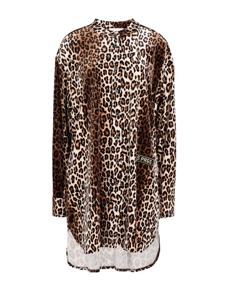 5 PROGRESS Midi-kleid Damen Braun von 5 PROGRESS