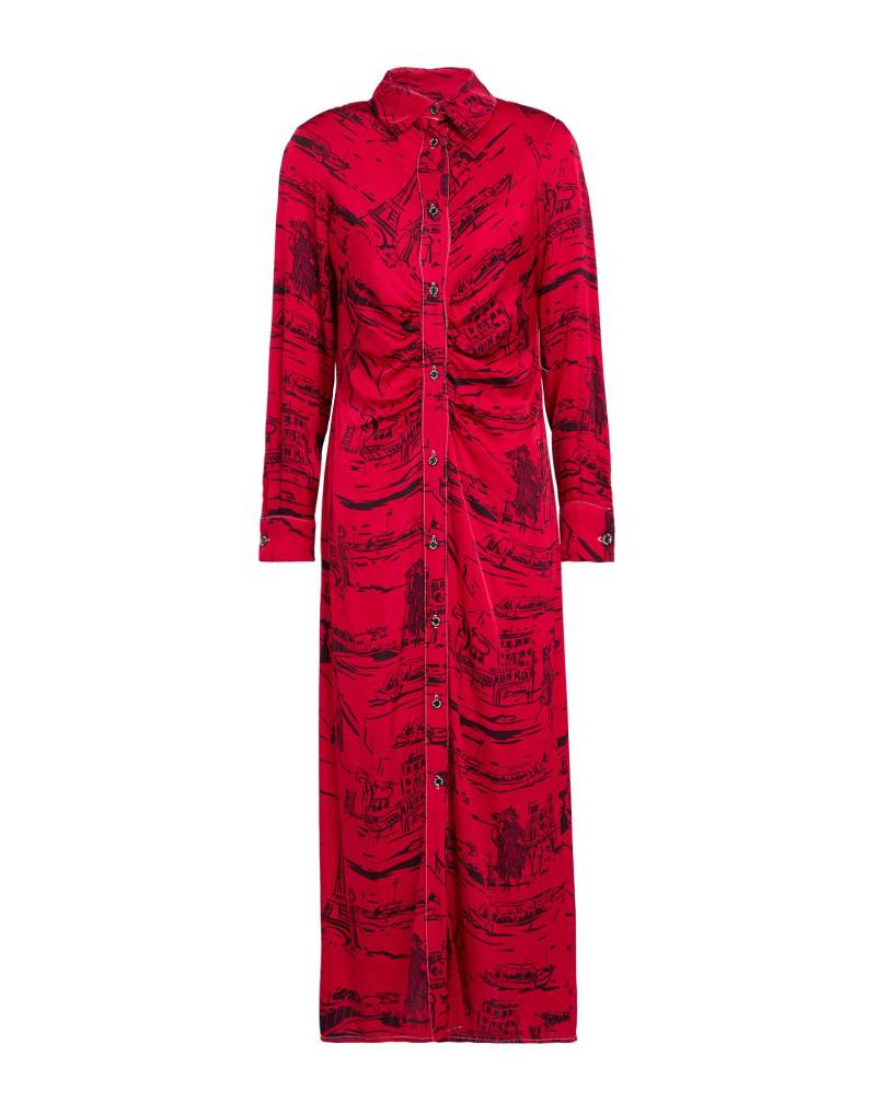 5 PROGRESS Midi-kleid Damen Rot von 5 PROGRESS