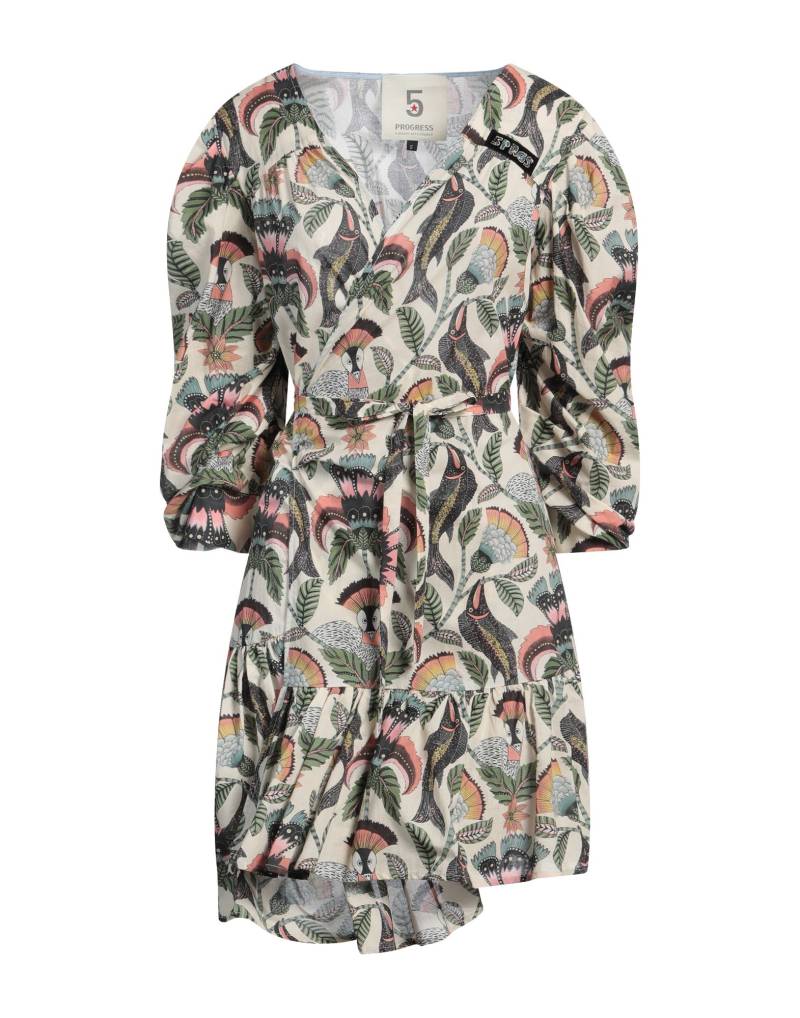 5 PROGRESS Mini-kleid Damen Beige von 5 PROGRESS