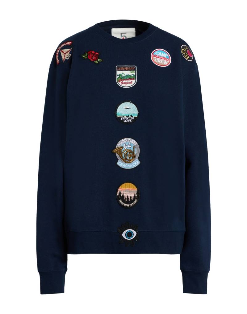 5 PROGRESS Sweatshirt Damen Marineblau von 5 PROGRESS