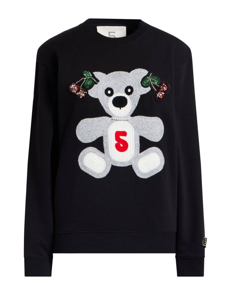 5 PROGRESS Sweatshirt Damen Schwarz von 5 PROGRESS
